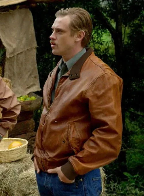 Narcos Season 1 Brown Real Leather Jacket Worn By Boyd Holbrook | Narcos Season 1 Brown Real Leather Jacket