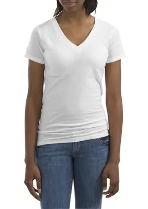NEW  District Threads - Ladies Perfect Weight V-Neck Tee.  DT2170