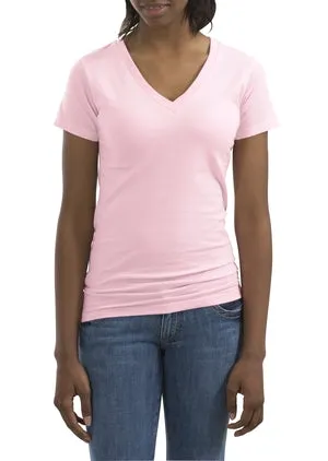 NEW  District Threads - Ladies Perfect Weight V-Neck Tee.  DT2170