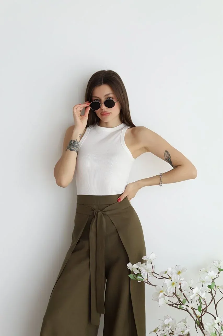Ophelia | Wide-cut women's linen pants