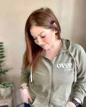 over thinker | zip up sweatshirt