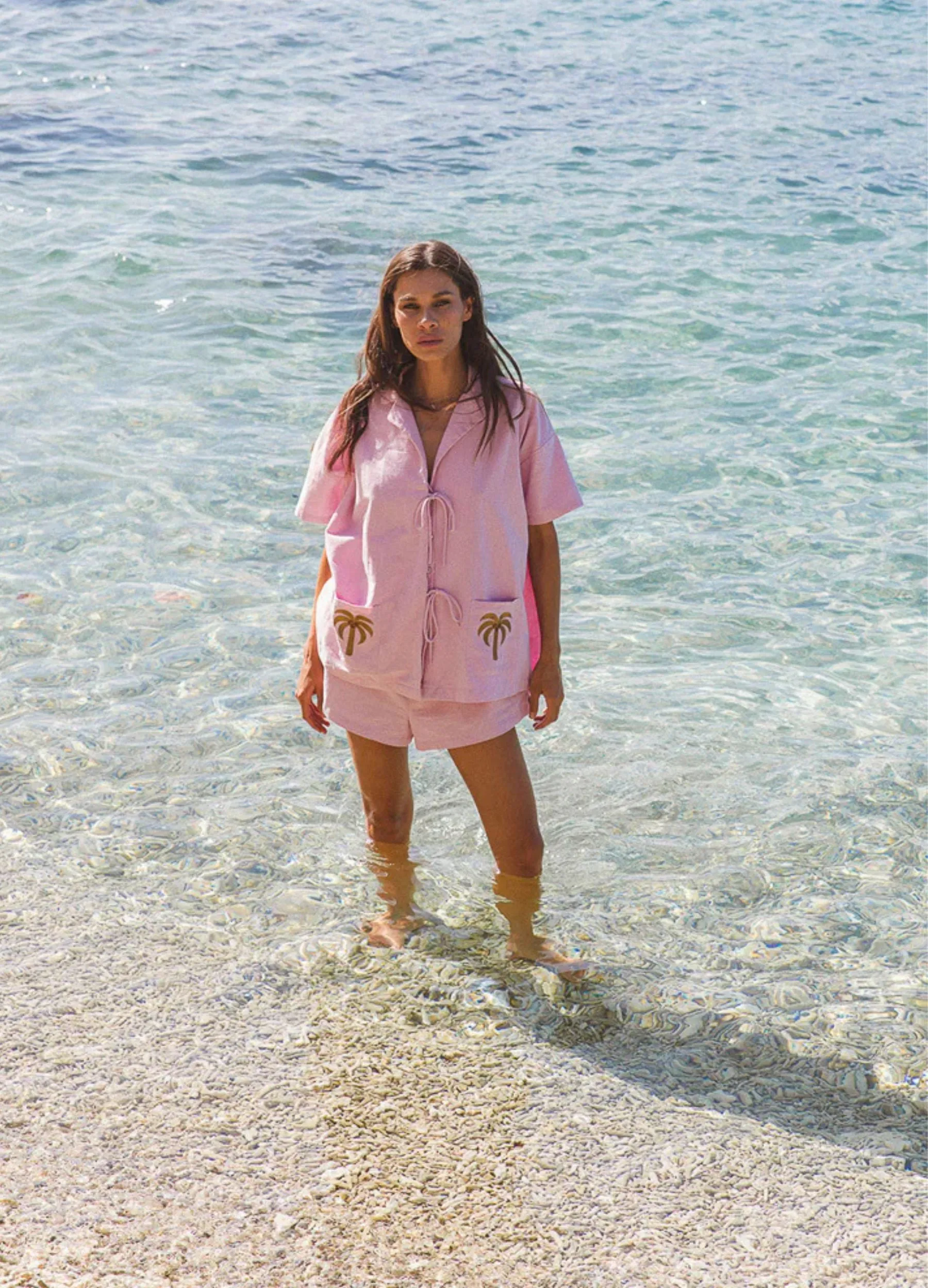 Palm Collective - Ocean Blouse - Pink