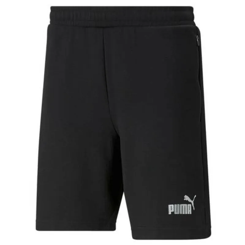Puma Men's Black Training Shorts with Zipped Pockets and Adjustable Waist