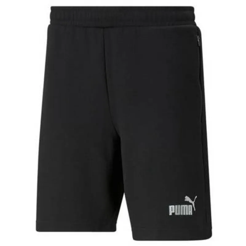 Puma Men's Black Training Shorts with Zipped Pockets and Adjustable Waist