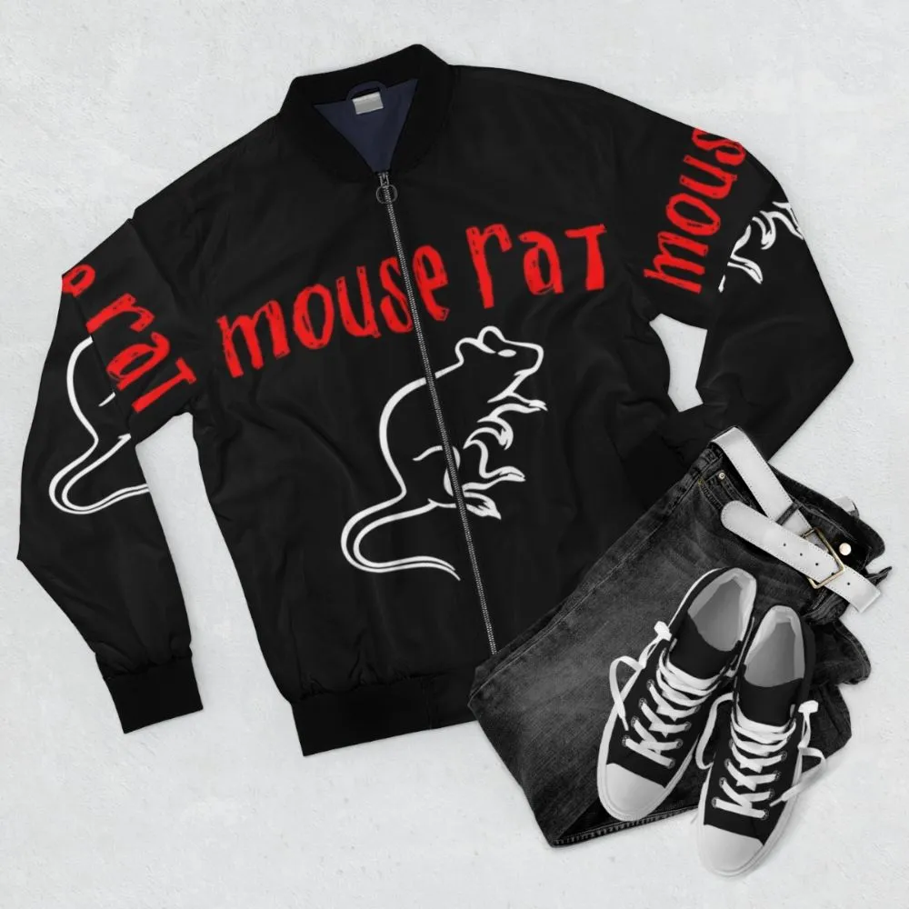 "Parks and Recreation Mouse Rat Bomber Jacket"