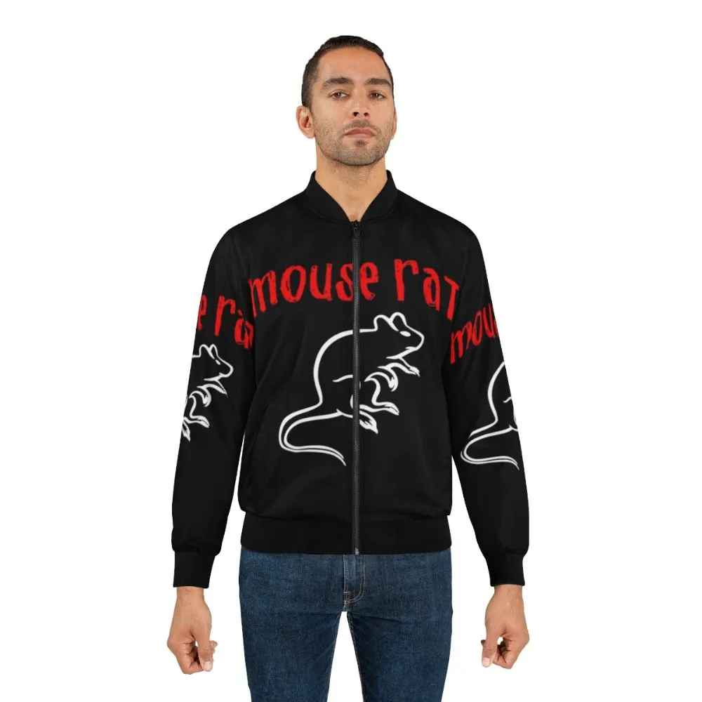 "Parks and Recreation Mouse Rat Bomber Jacket"