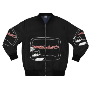 "Telechat" Bomber Jacket - y a qu'une télé c'est telechat