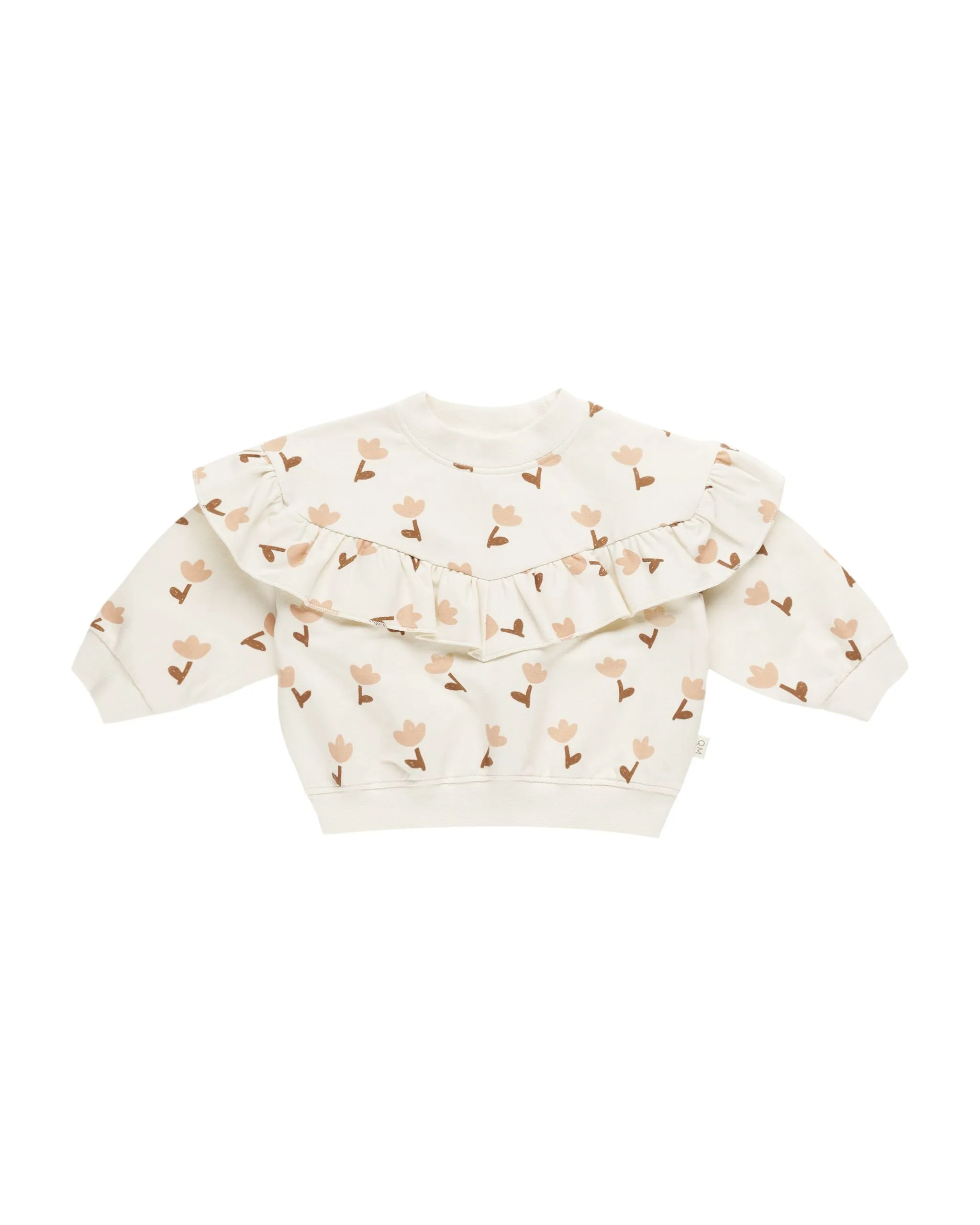 Relaxed Ruffle Sweatshirt Set - Tulips