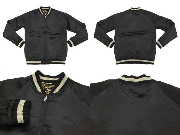 SATORI Japanese Souvenir Jacket Dragon Men's Sukajan GSJR-009 Black