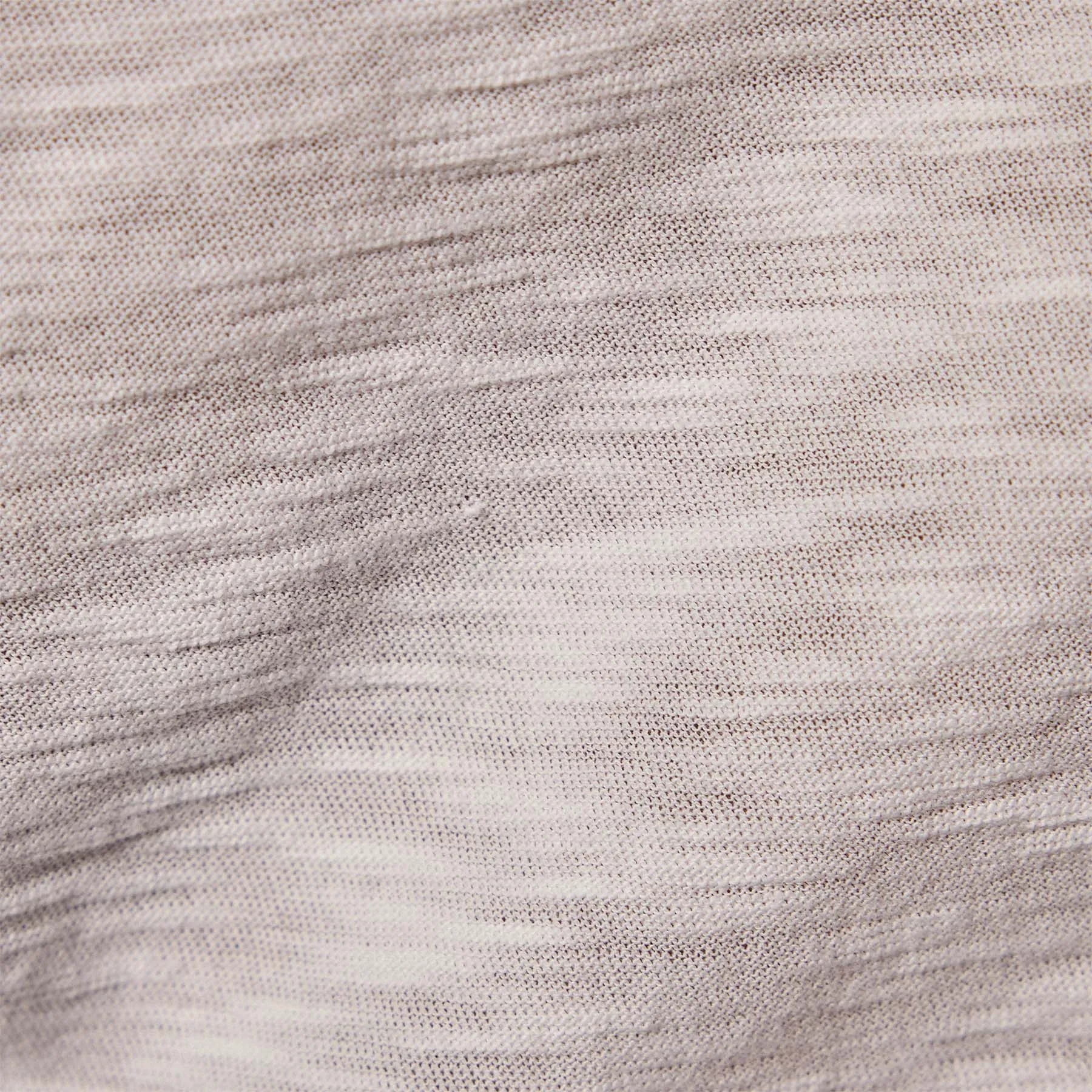Sheer Slub Casual V Neck - White
