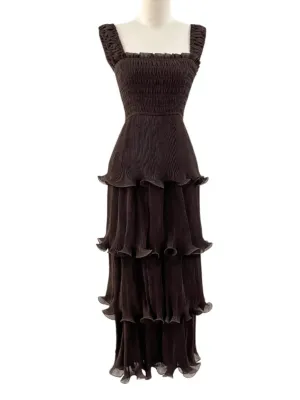 Sleeveless Ruffle Maxi Dress