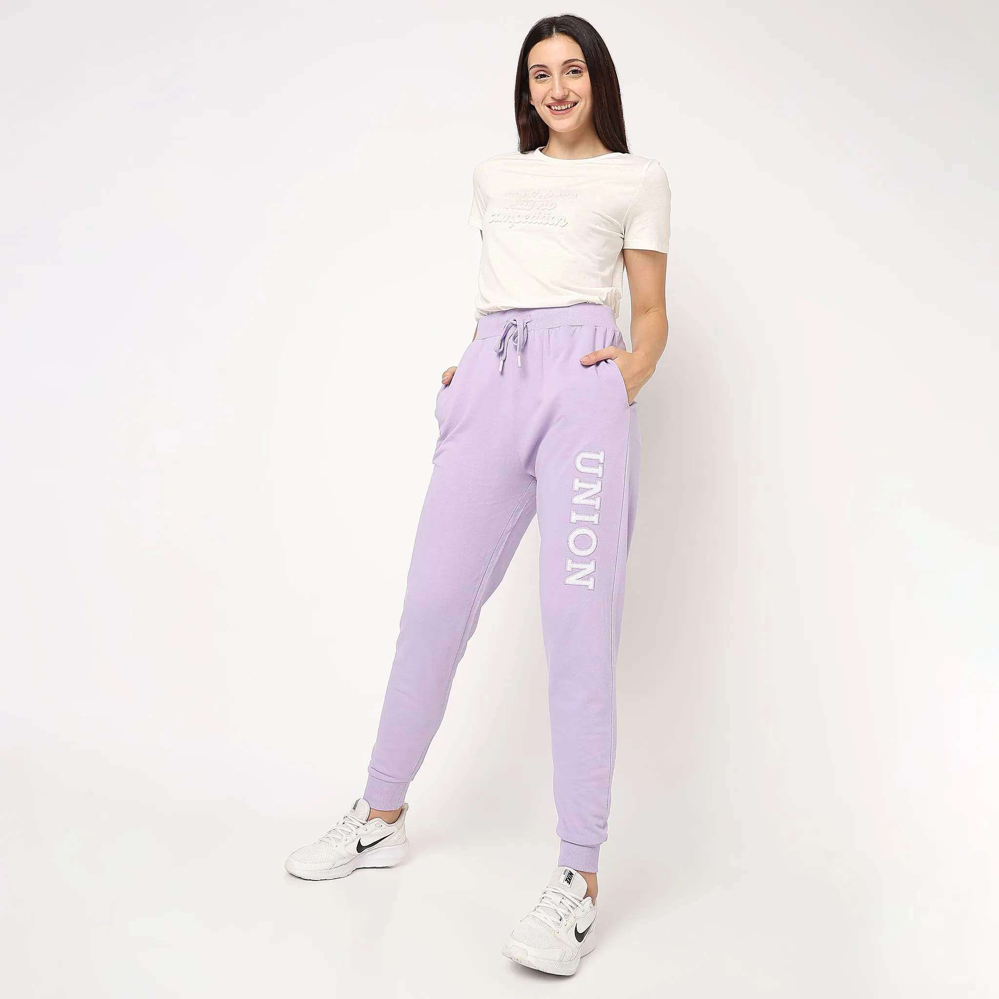Slim Fit Graphic Mid Rise Joggers