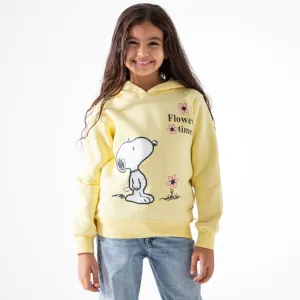 Snoopy Yellow Cotton Hoodie