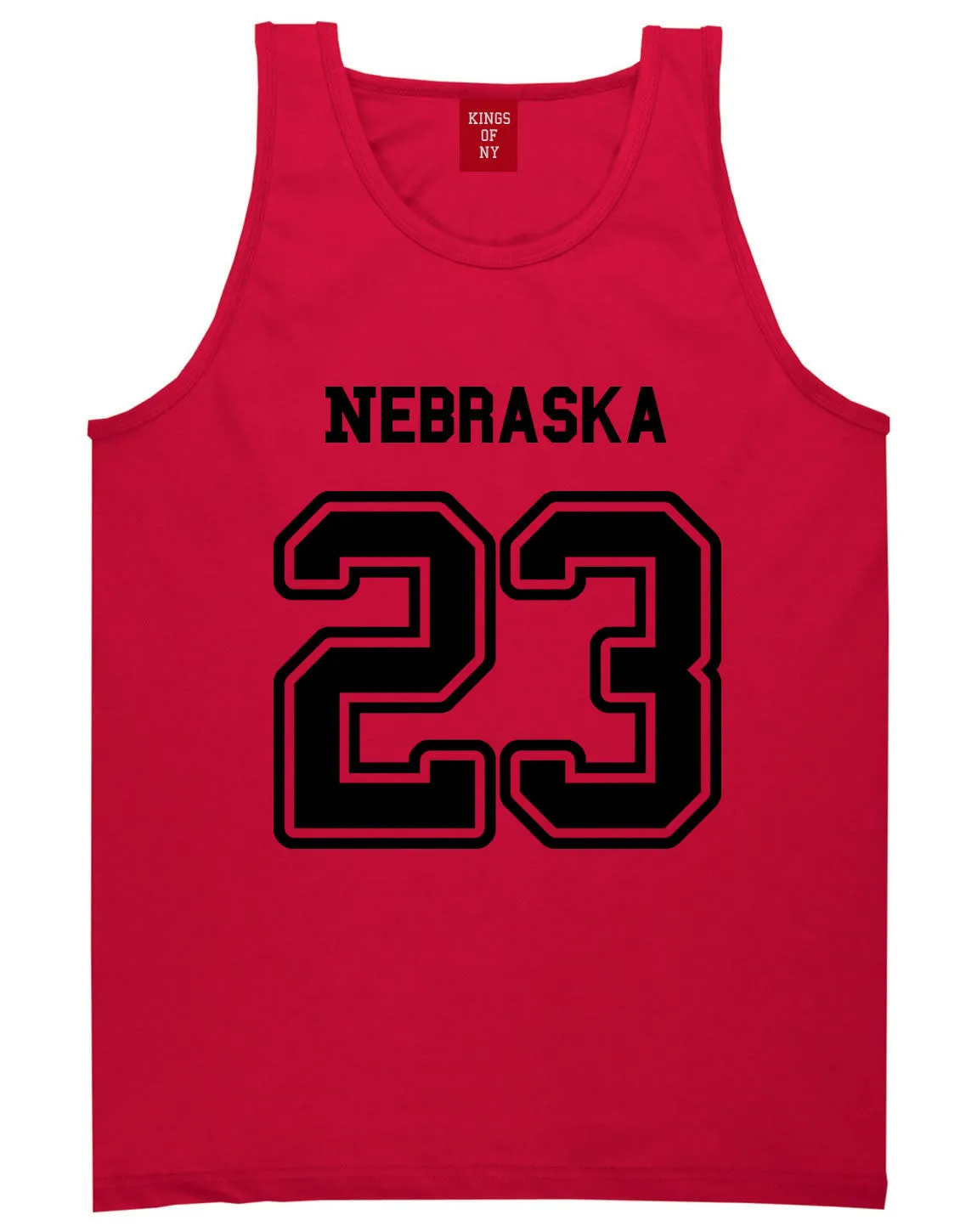 Sport Style Nebraska 23 Team State Jersey Mens Tank Top