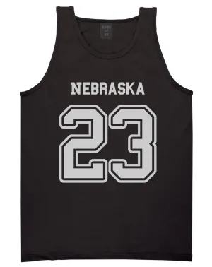Sport Style Nebraska 23 Team State Jersey Mens Tank Top