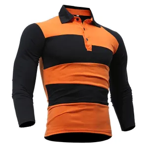 Striped Slim Fit Casual Polo Shirt