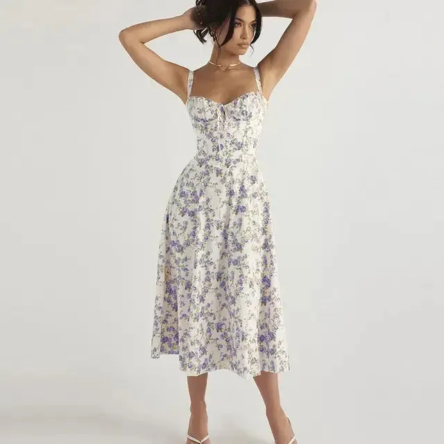 Summer Floral  A-line Dress