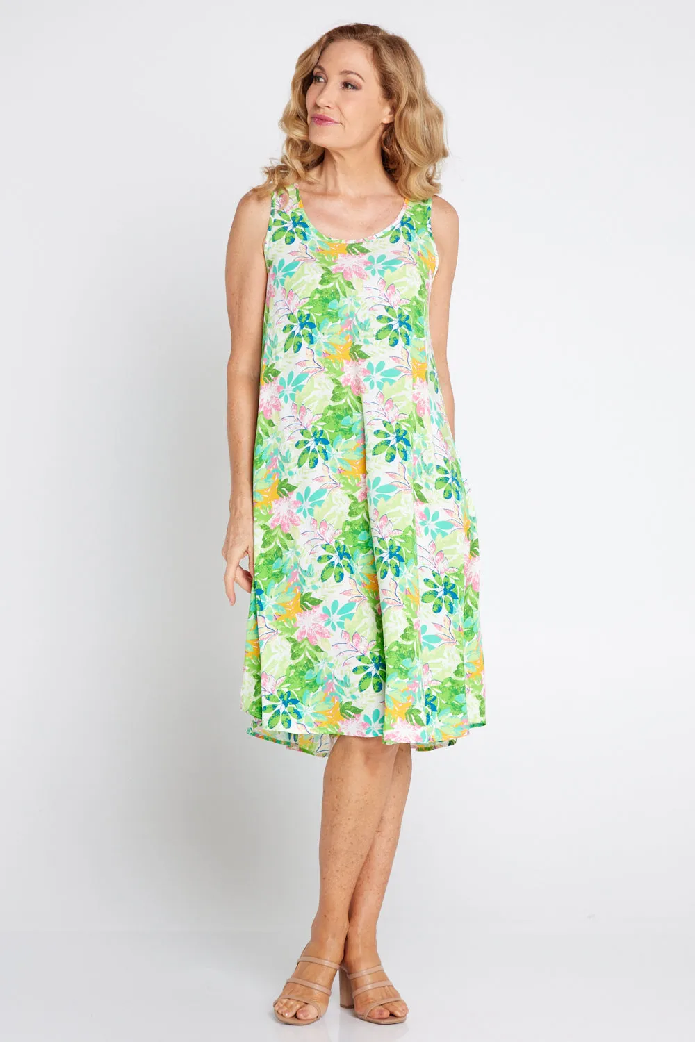 Susie Dress - Green Tree Floral