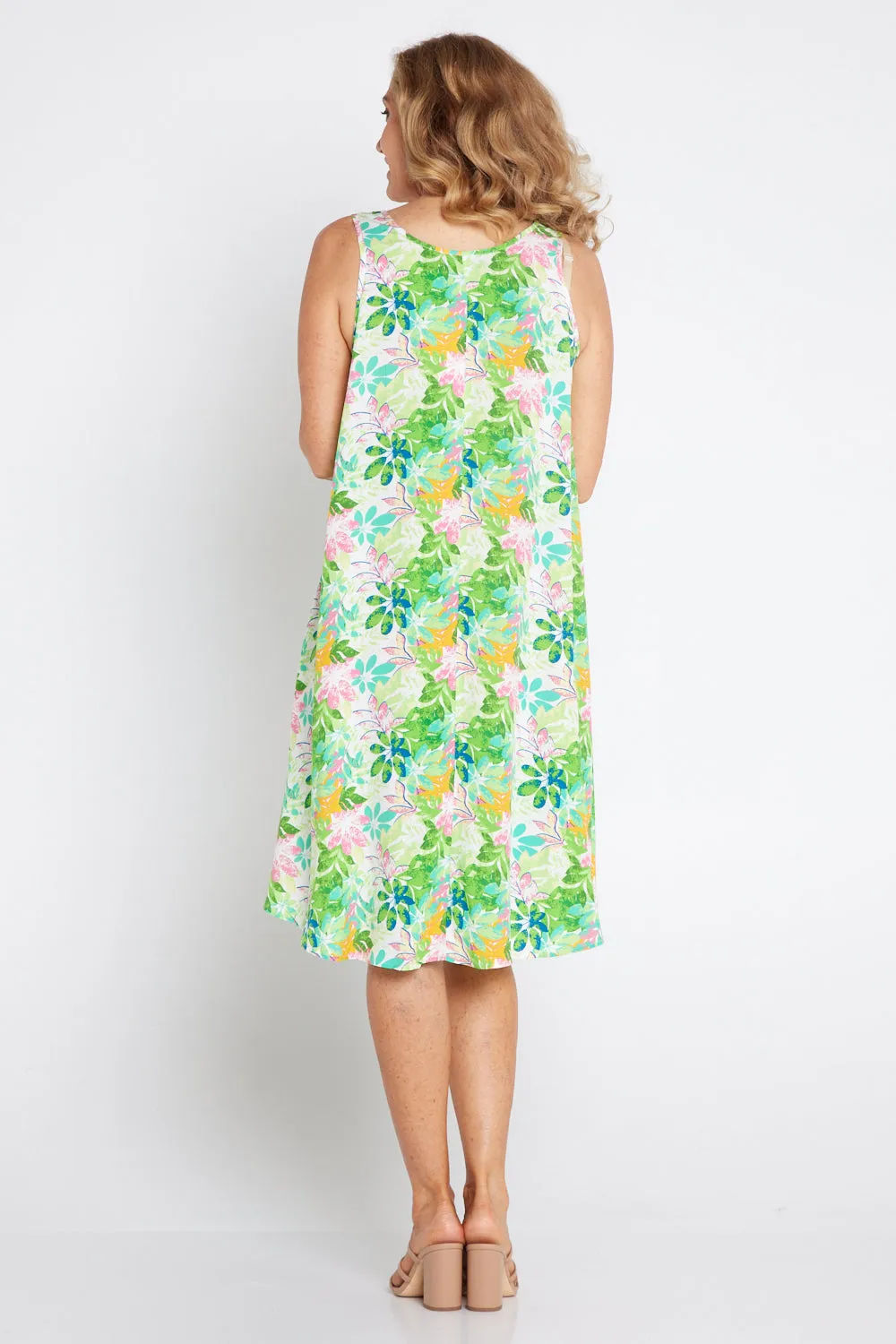 Susie Dress - Green Tree Floral