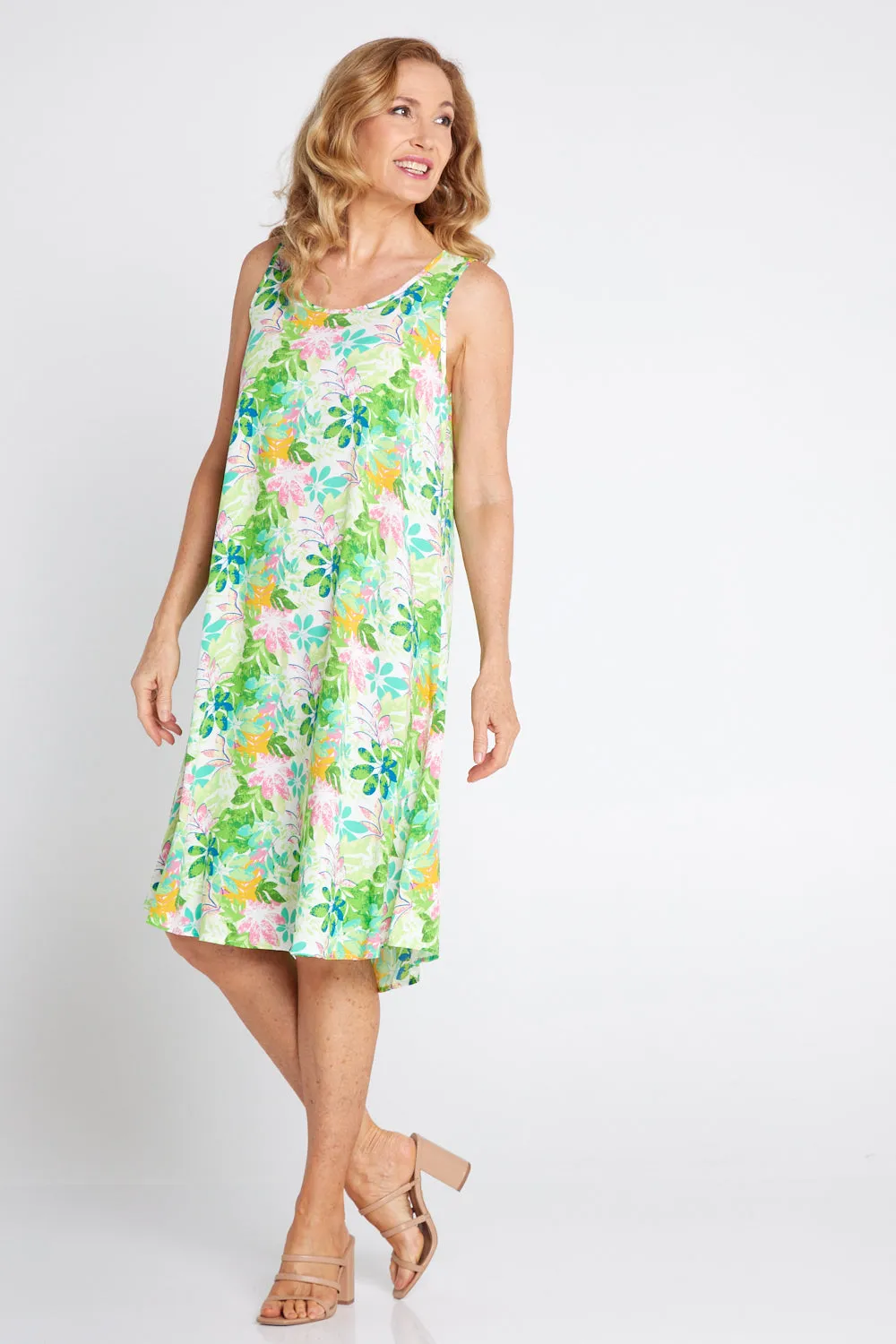 Susie Dress - Green Tree Floral
