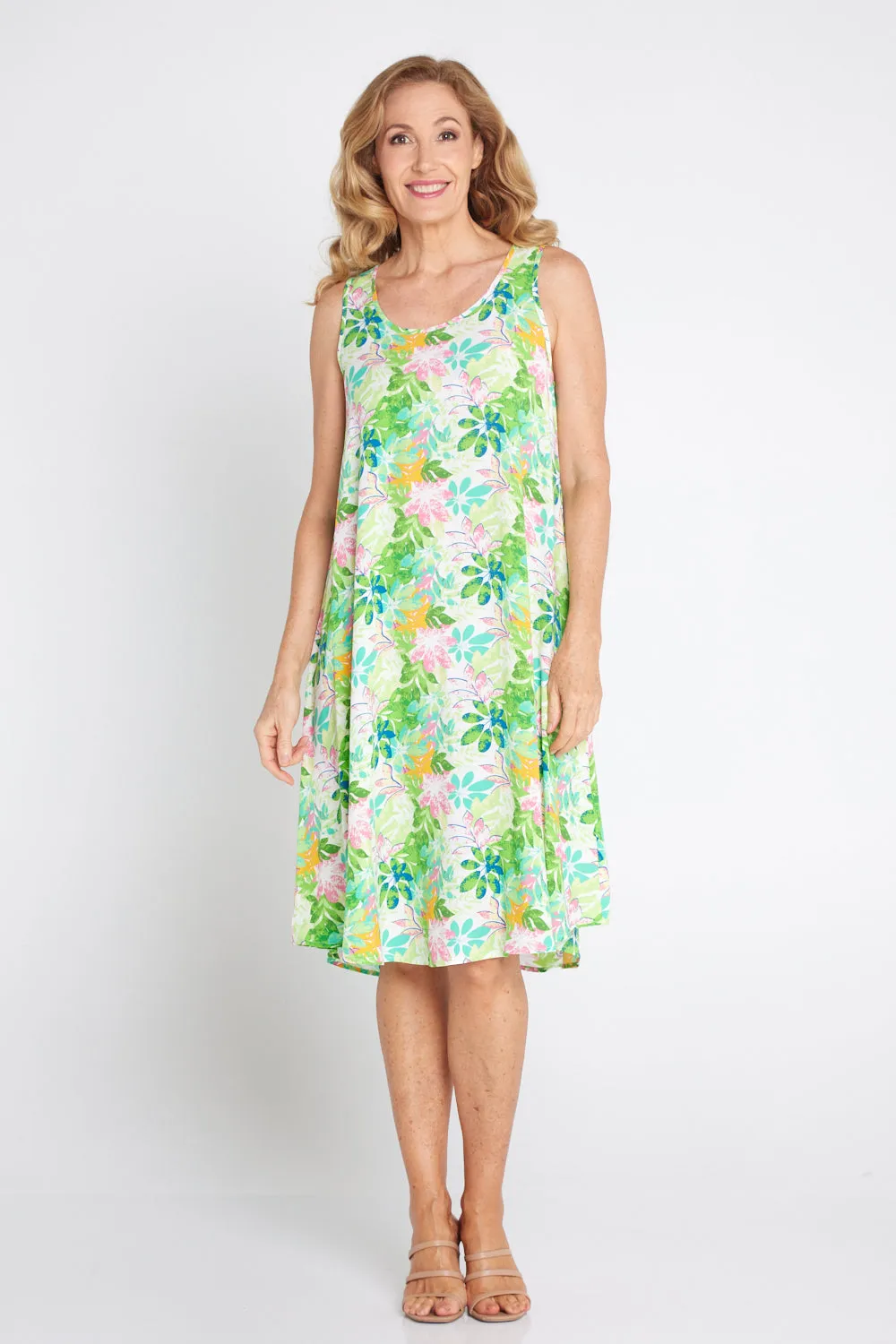 Susie Dress - Green Tree Floral