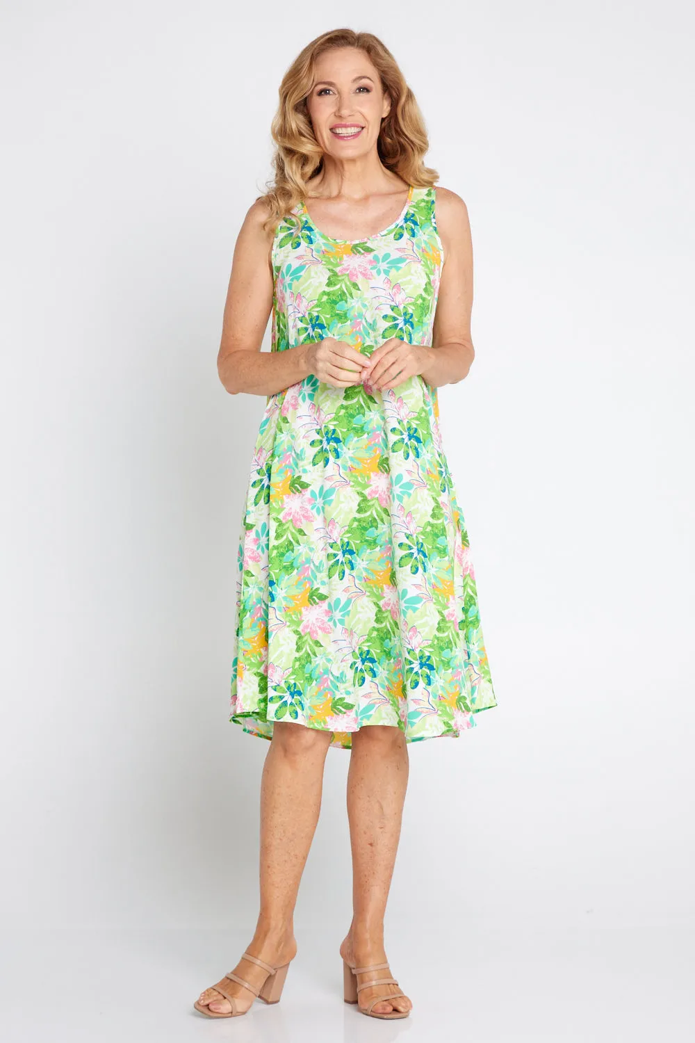 Susie Dress - Green Tree Floral