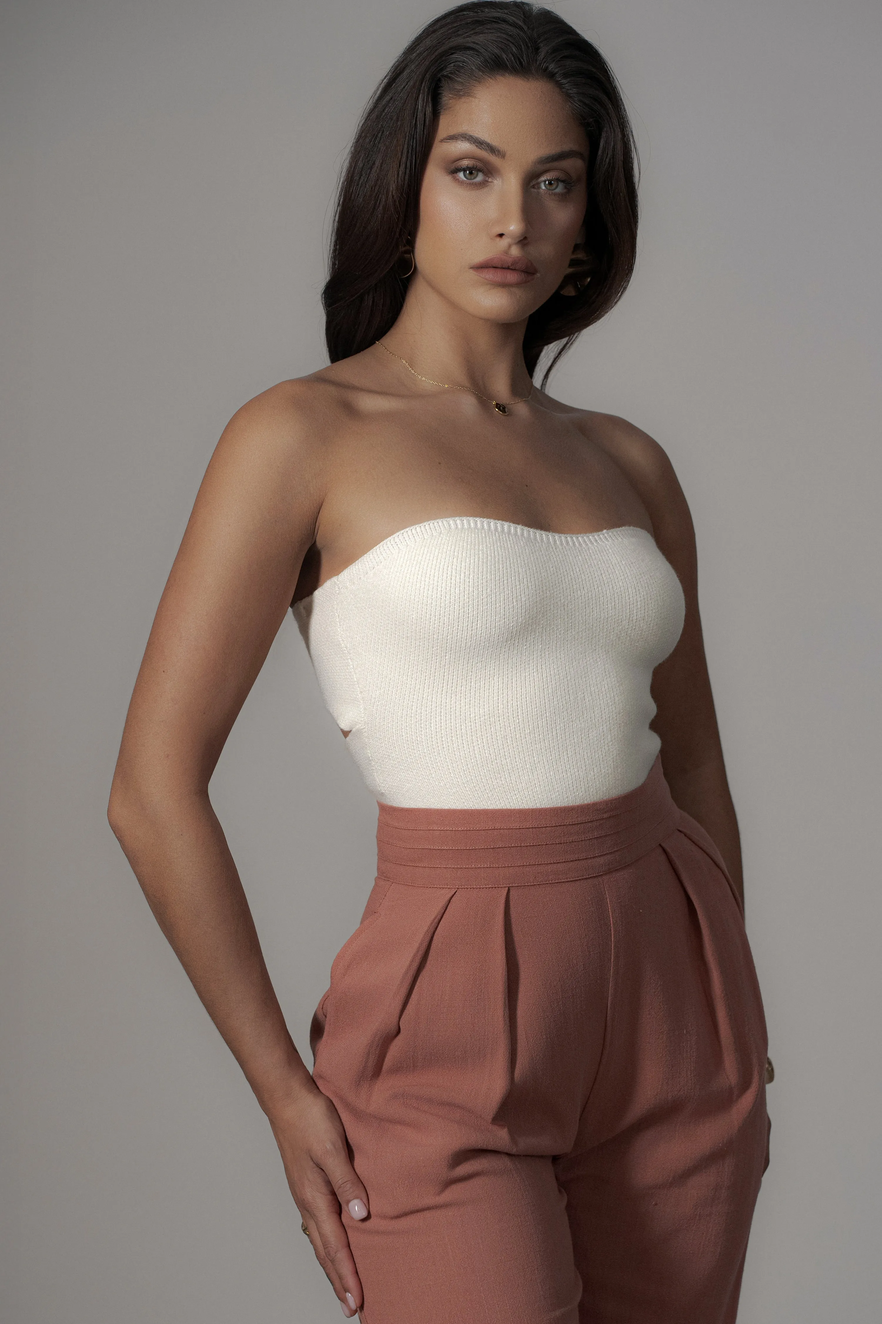 Terra Cotta Villa Views Linen Trousers