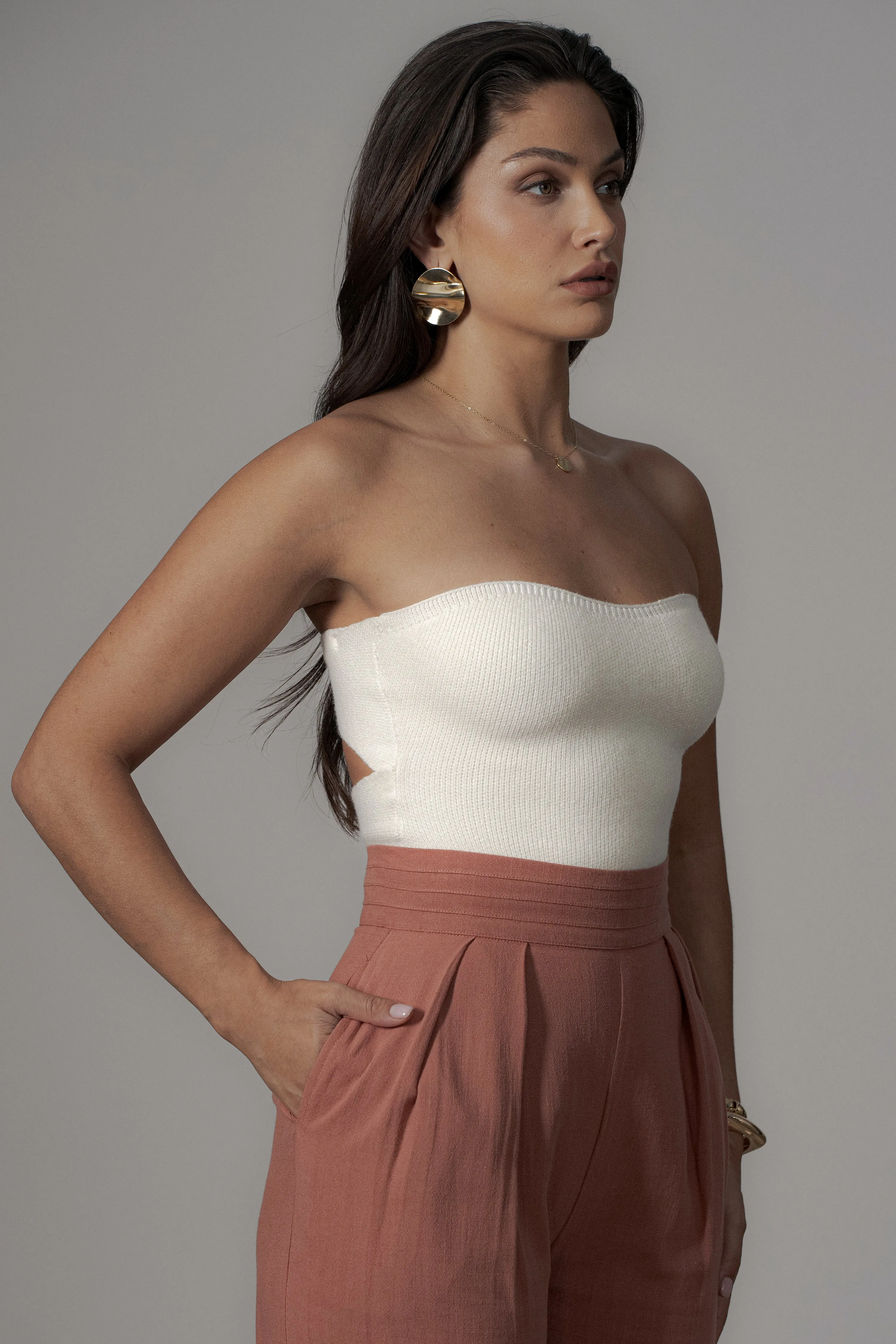 Terra Cotta Villa Views Linen Trousers