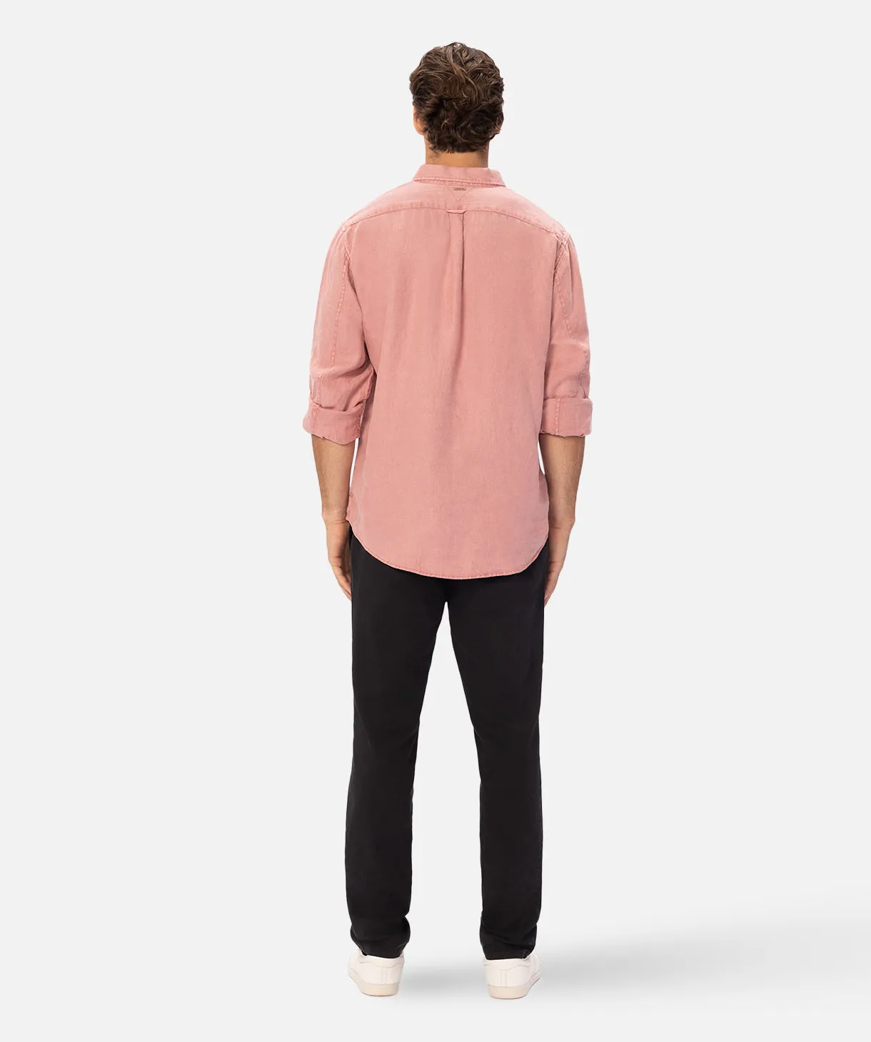The Trinidad Linen L/s Shirt - Washed Rose