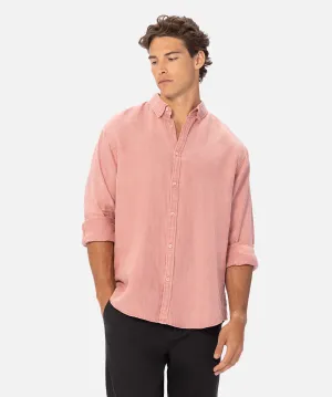 The Trinidad Linen L/s Shirt - Washed Rose