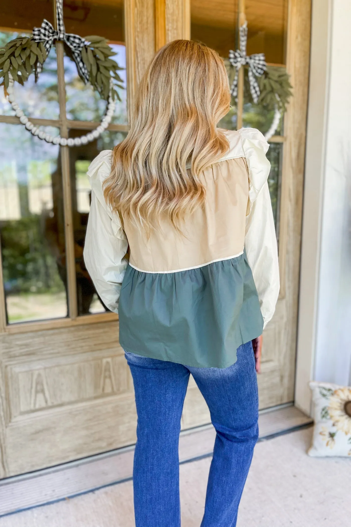 Tiered Color Block Blouse | 2 Colors