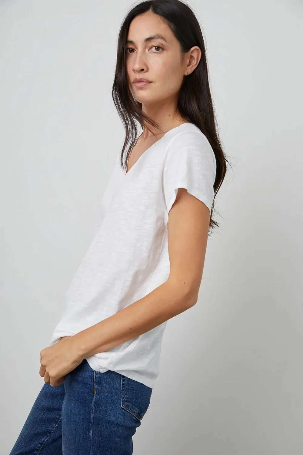 VELVET - JILIAN TEE WHITE