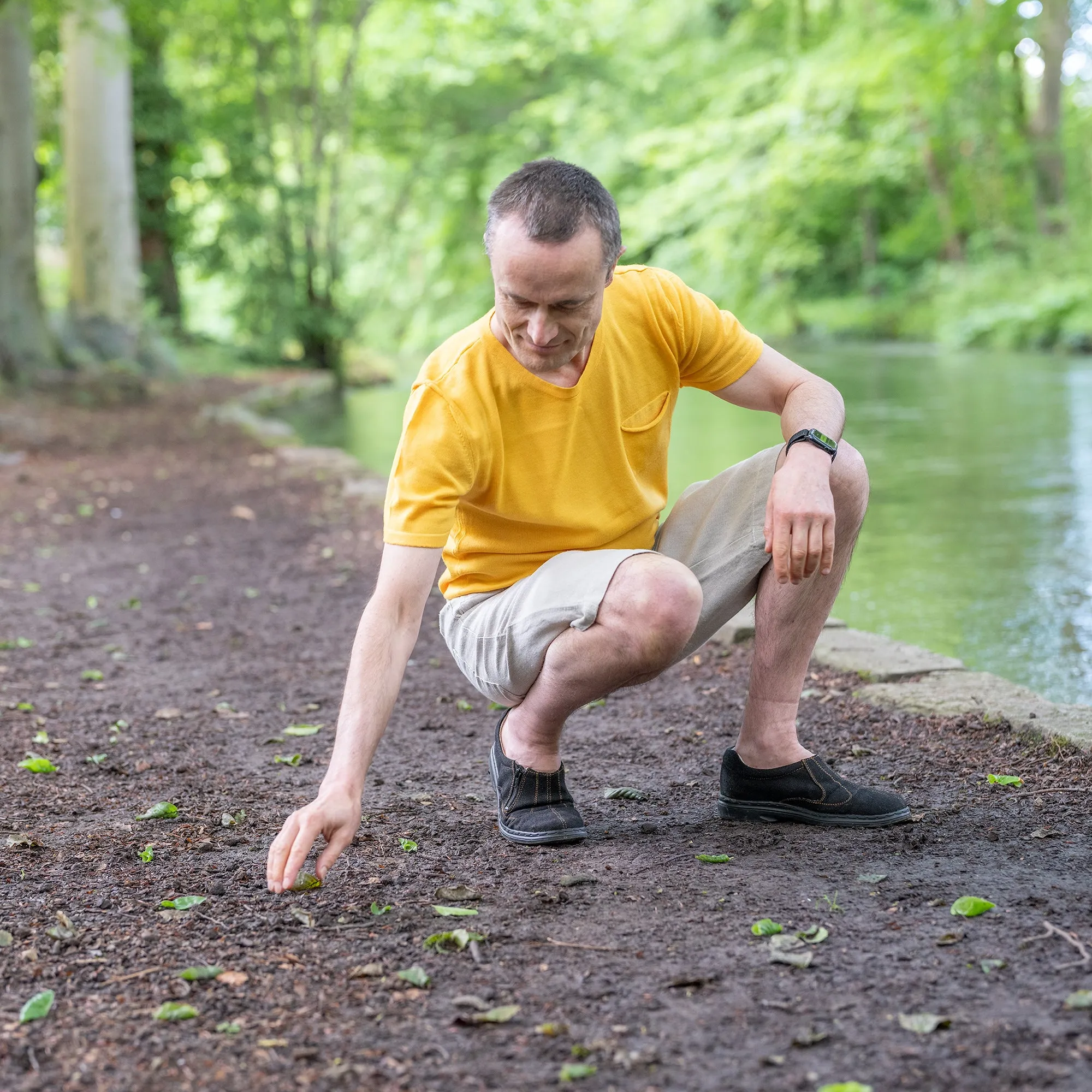VERNON 100% Organic Linen Shorts (Covered Organic Elastic Waist, OC Thread, YKK Zippers) (99.9% Biodegradable)