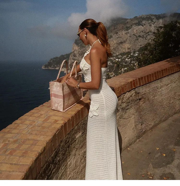 Vvsha Isabella Crochet Maxi Dress