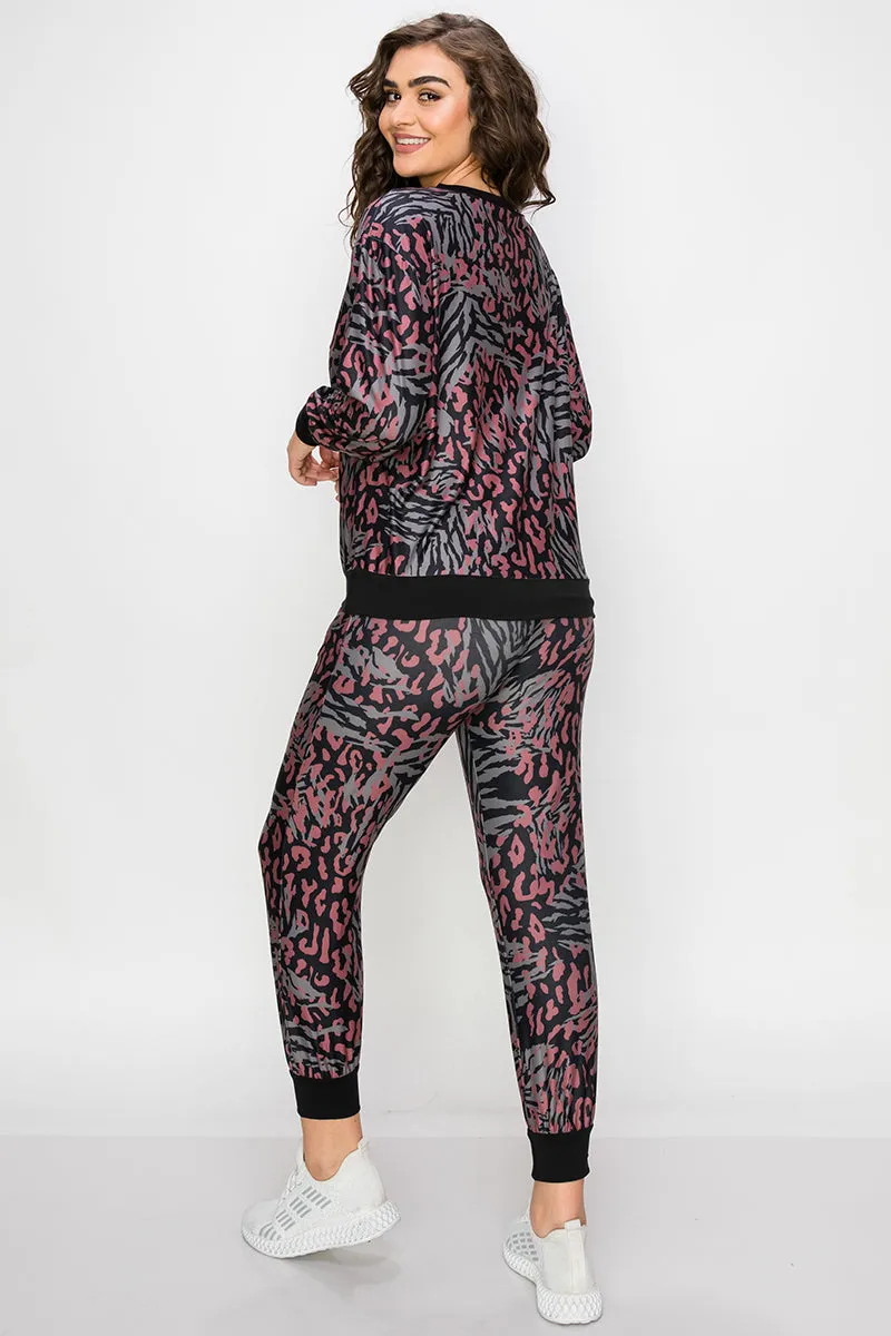 Zebra Meets Cheetah Loungewear Set